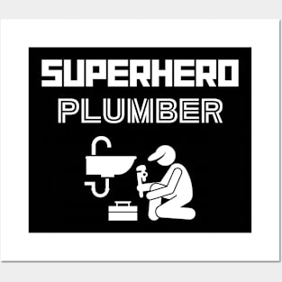 Superhero Plumber Posters and Art